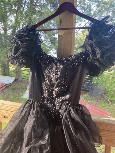 1980 black prom chiffon - black,