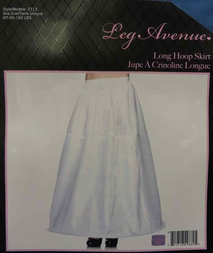 Long hoop skirt white ball - hoop,